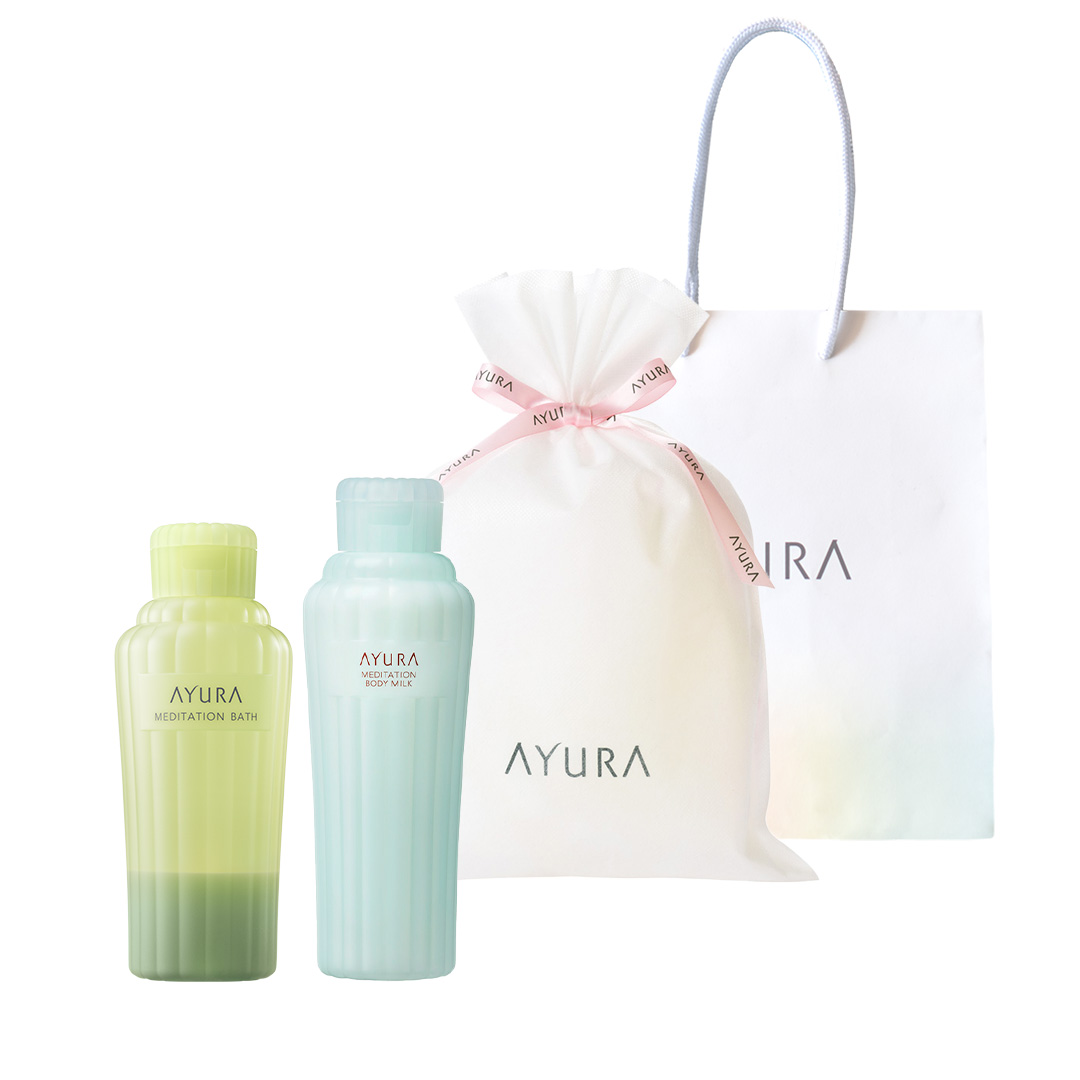 ギフトラッピングセット ボディミルクα＆アロマハンド（ハンディバッグ