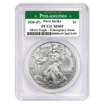 2020 (P) Struck At Philadelphia Silver Eagle PCGS MS70 FS [ASE