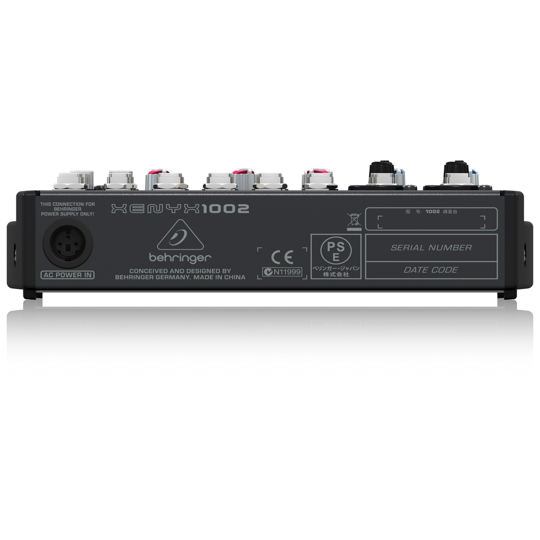 10chアナログミキサー（XENYX1002）の製品詳細｜映像音響テクニカル