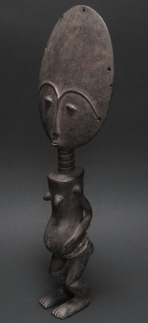 アクワバ人形（大）<アフリカの木彫り像：アフリカ雑貨アザライ