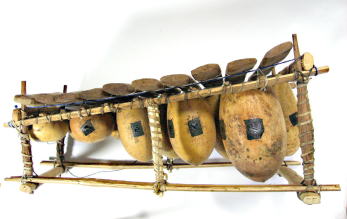 バラフォン(十鍵)<アフリカのひょうたん楽器：アフリカ雑貨アザライ