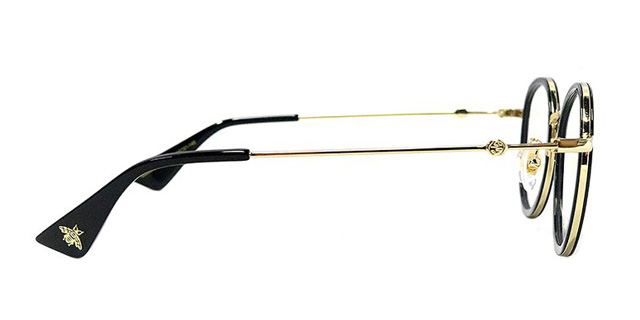 GUCCI 正規品 グッチ ボストン ゴールド ブラックセル巻 チタン