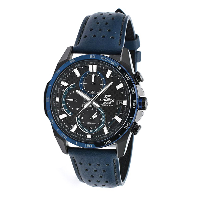 CASIO EDIFICE カシオ エディフィス 世界6局電波ソーラー カーボン