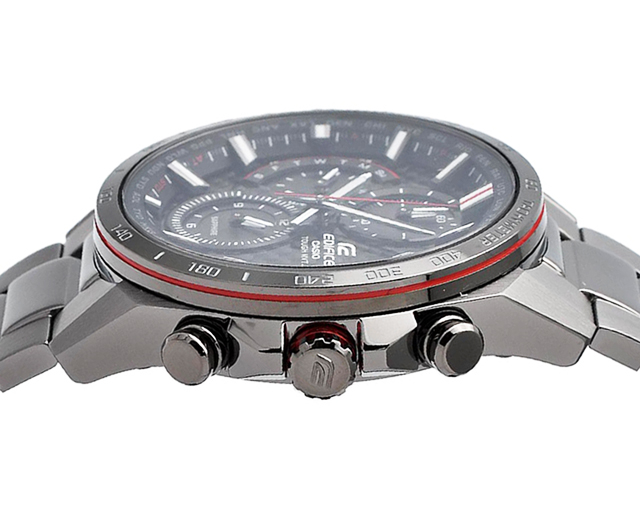 CASIO EDIFICE カシオ エディフィス 世界6局電波ソーラー グレー