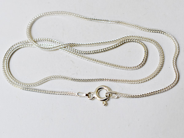 2311】イタリア製シルバー925 チェーンネックレス スネークボーン
