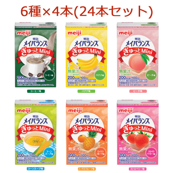 明治メイバランスぎゅっとMini バナナ味 100ml×24本-ビースタイル本店