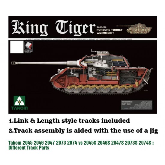 1/35 WWII German Heavy Tank SdKfz 182 King Tiger Porsche Turret w