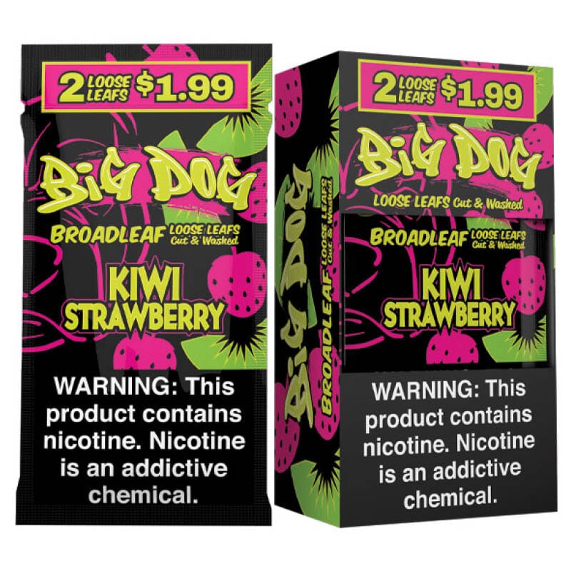 Big Dog Kiwi Strawberry Loose Leaf Wraps | BnB Tobacco