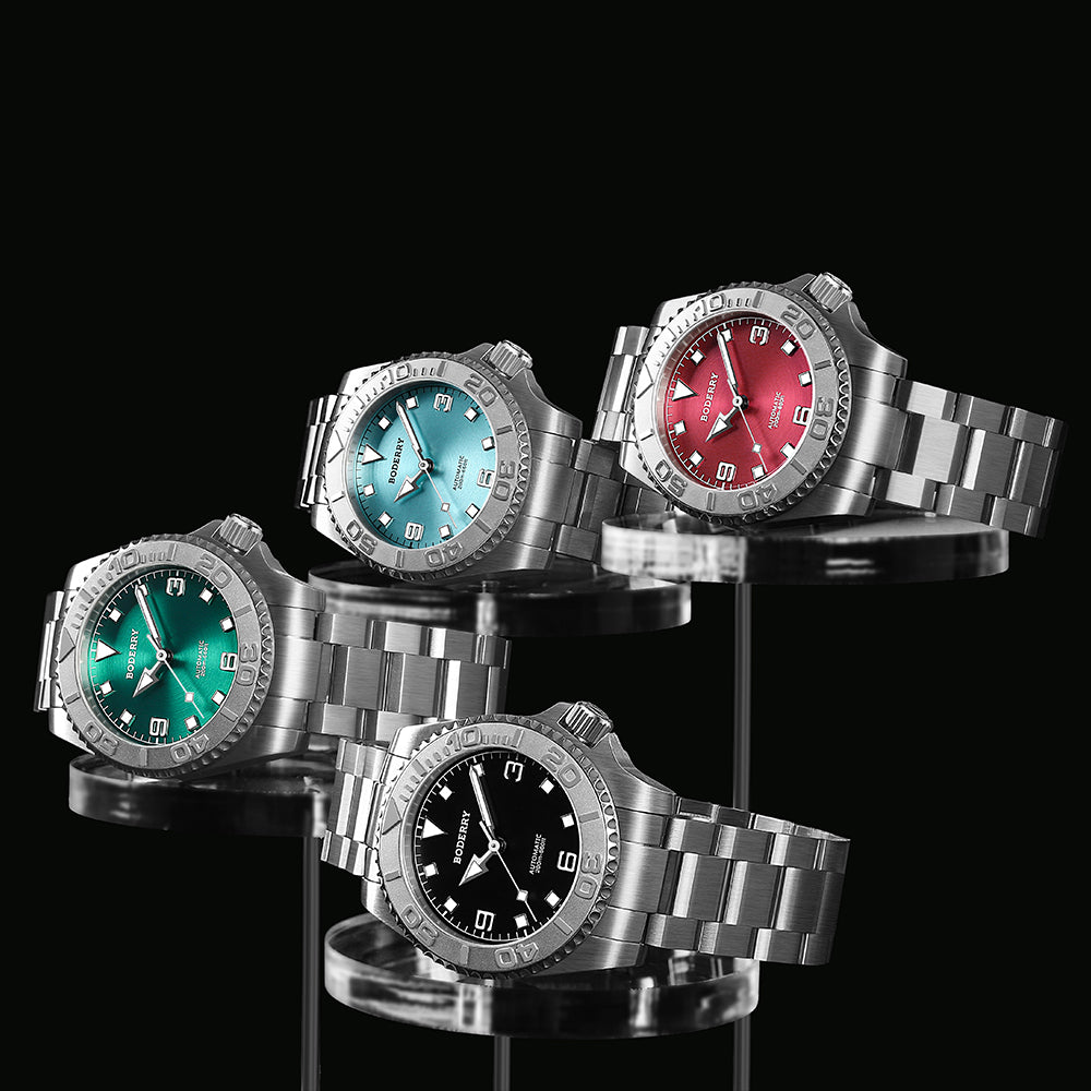 ADMIRAL 3-Hand No-Date - 200M Waterproof Titanium Automatic Diver Watc