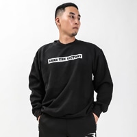 スウェット裏起毛トレーナー 1999ロゴ M ブラック MS225MBK