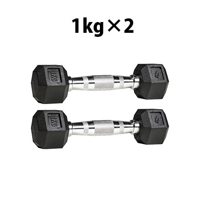 六角ダンベル3KG 2個セット PD009300ST｜BODYMAKER（ボディメーカー）