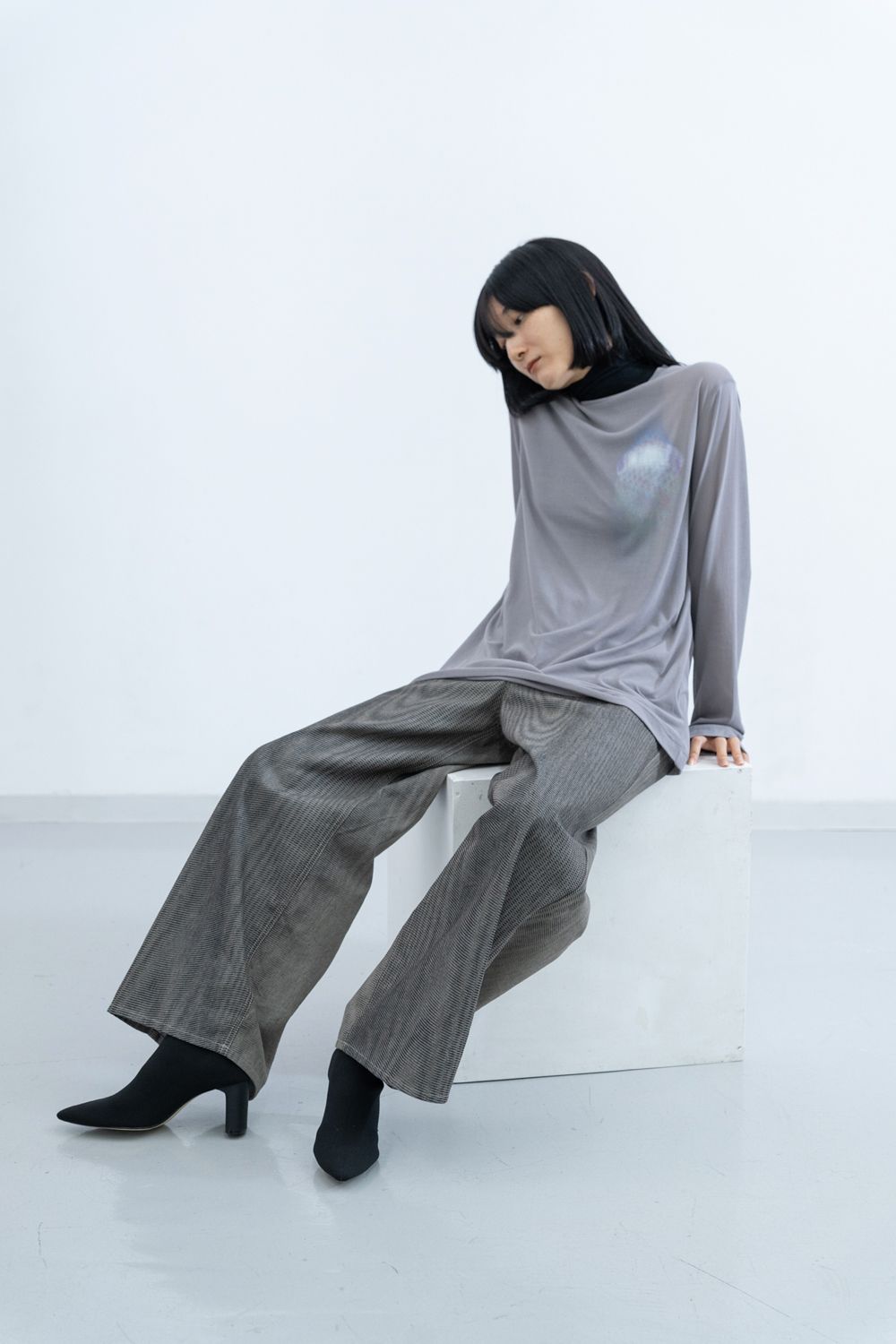 HATRA - 【ラスト1点 / 25SS】Mirage Bleach Denim [black