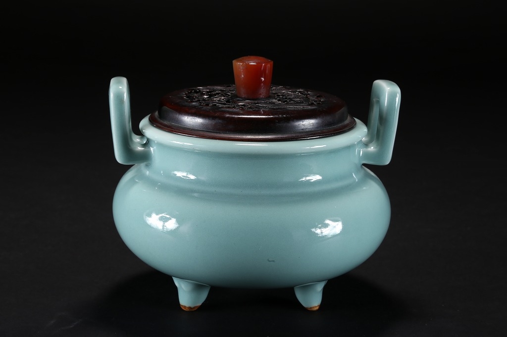 真葛香山 青磁環付香炉 | 雨竹亭オンラインショップ