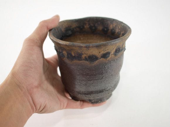 植木鉢】【陶器鉢】 金彩中深 3.5号鉢を販売｜盆栽妙 – 盆栽妙 本店