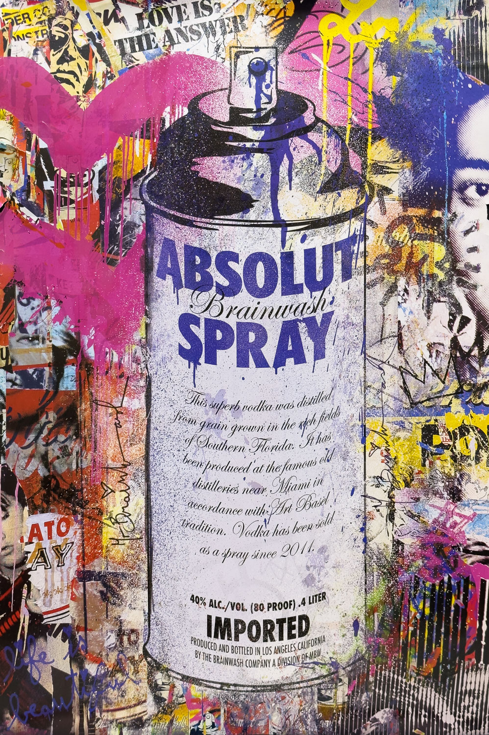 Mr. Brainwash ABSOLUT SPRAY Poster / Mr. Brainwash | 小宮山書店