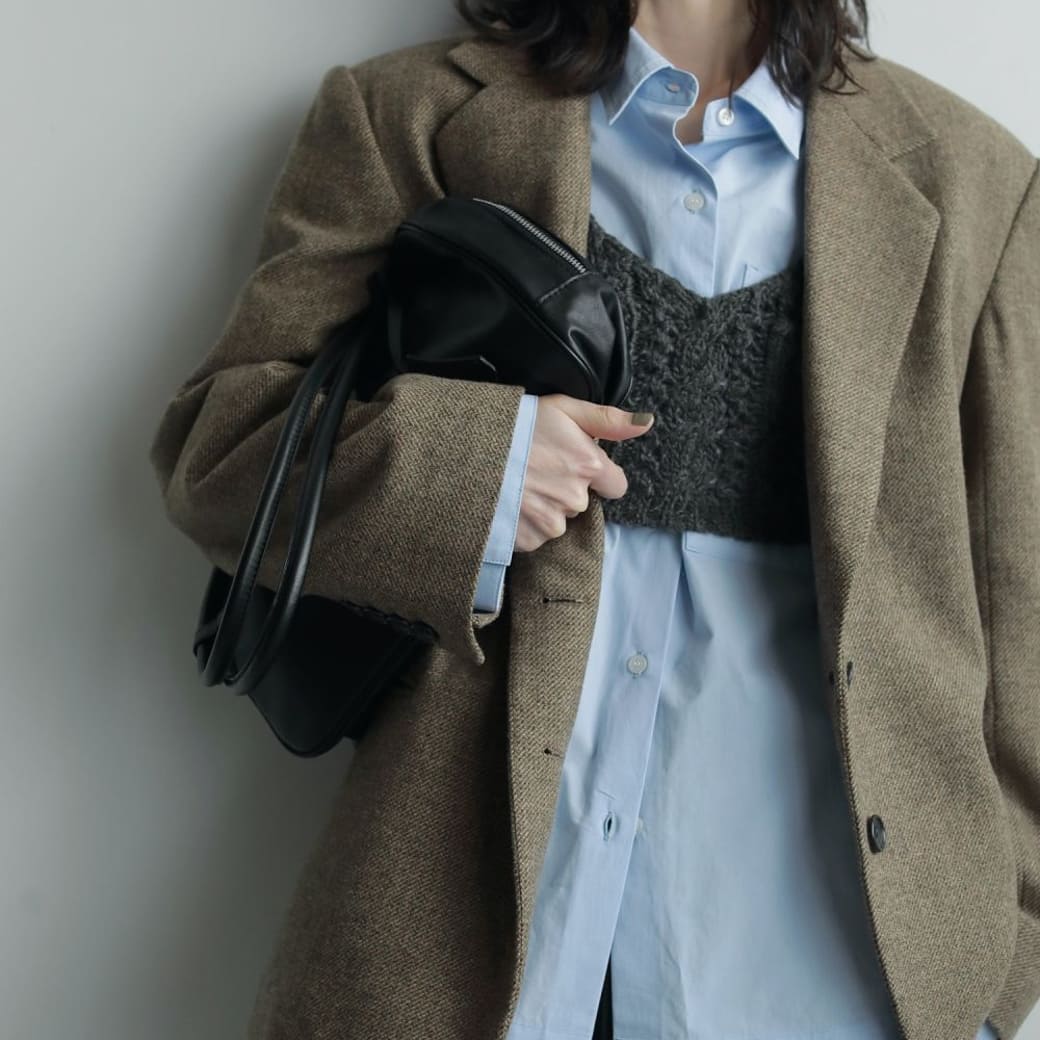 anuke アンヌーク ヘリンボーン ウール ジャケット｜BORN FREE ONLINE SHOP