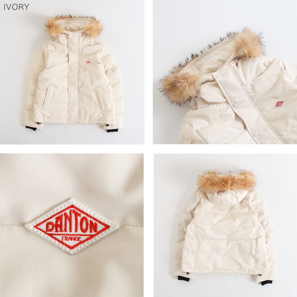 DANTON ダントン フェイク ファー フード ダウン ジャケット｜BORN