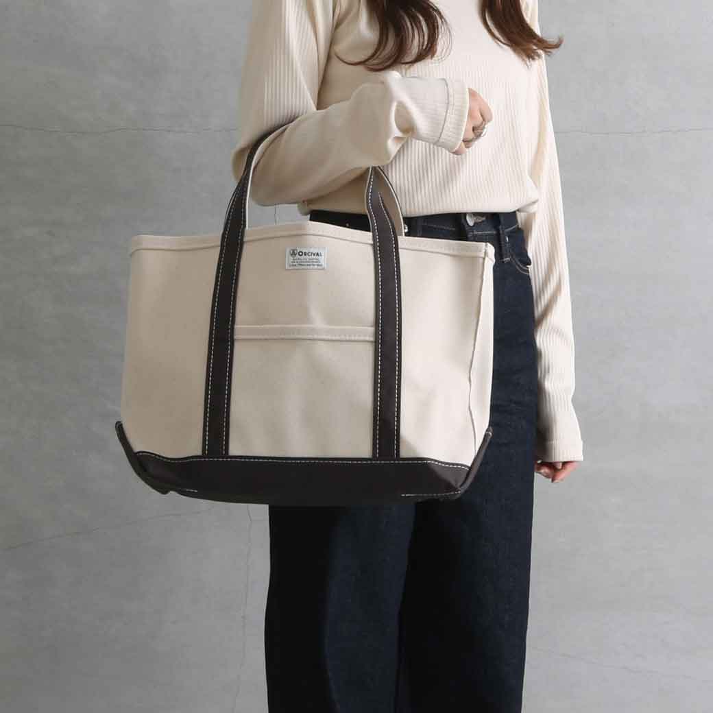 ORCIVAL オーシバル コットンキャンバス トートバッグ（中）｜BORN