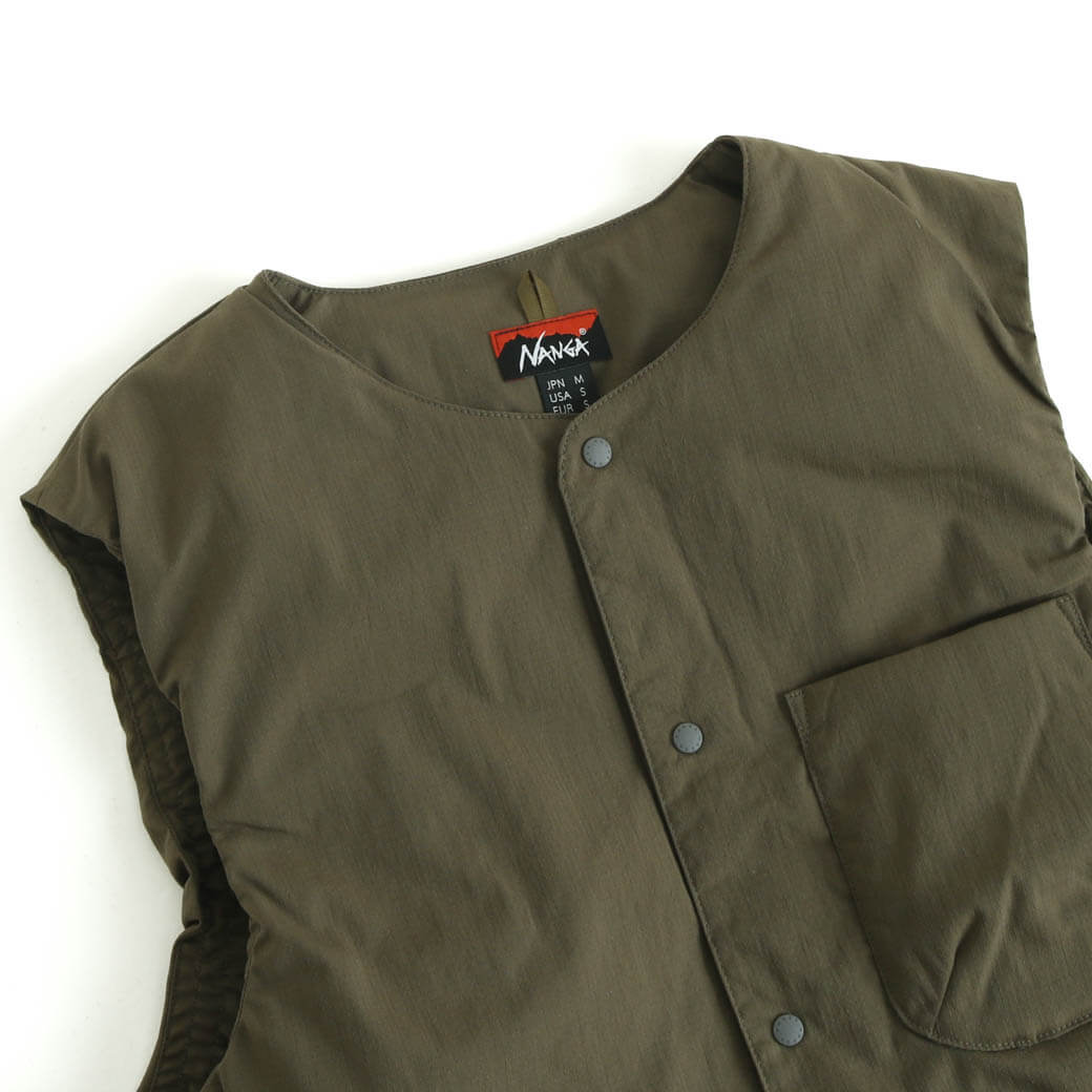 NANGA ナンガ HINOC RIPSTOP INNER DOWN VEST｜BORN FREE ONLINE SHOP