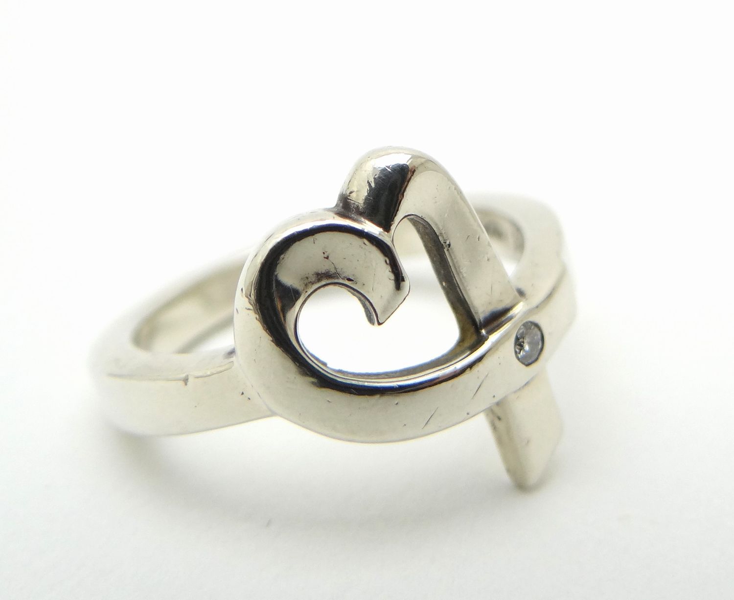 TIFFANY&CO. ティファニー パロマ・ピカソ ラビングハート 1Pダイヤ