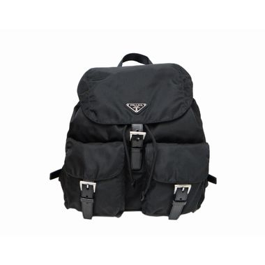PRADA プラダ B2811 VELA ナイロンリュック デイパック ブラック×三角