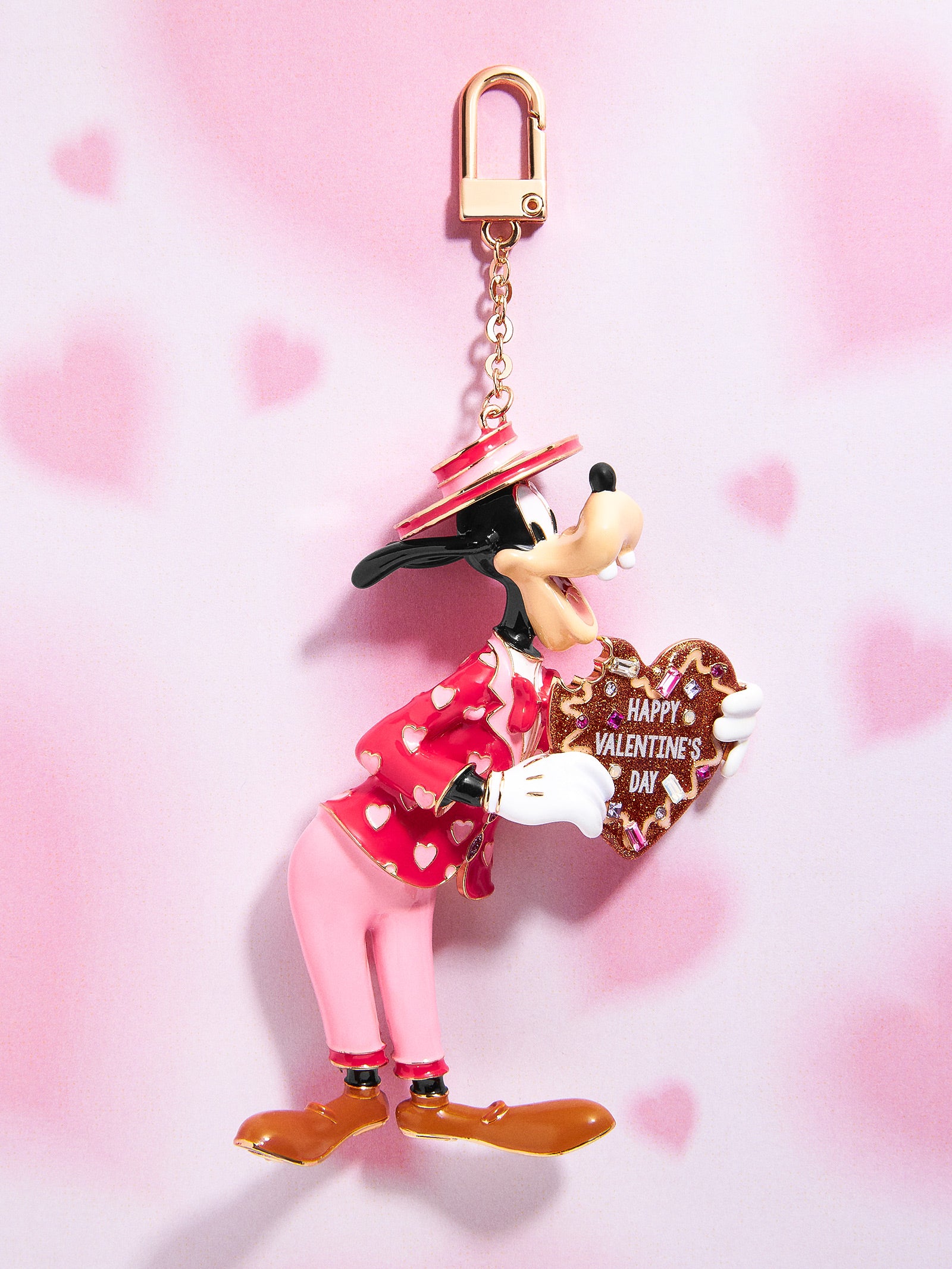 Disney Valentine's Day Bag Charm - Goofy – Disney keychain – BaubleBar