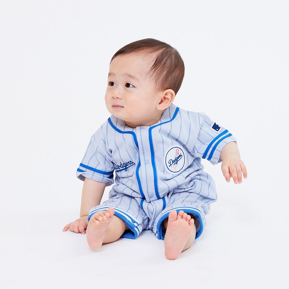 MLB ユニフォーム風ロンパース ドジャース 80cm | マタニティ・ベビー