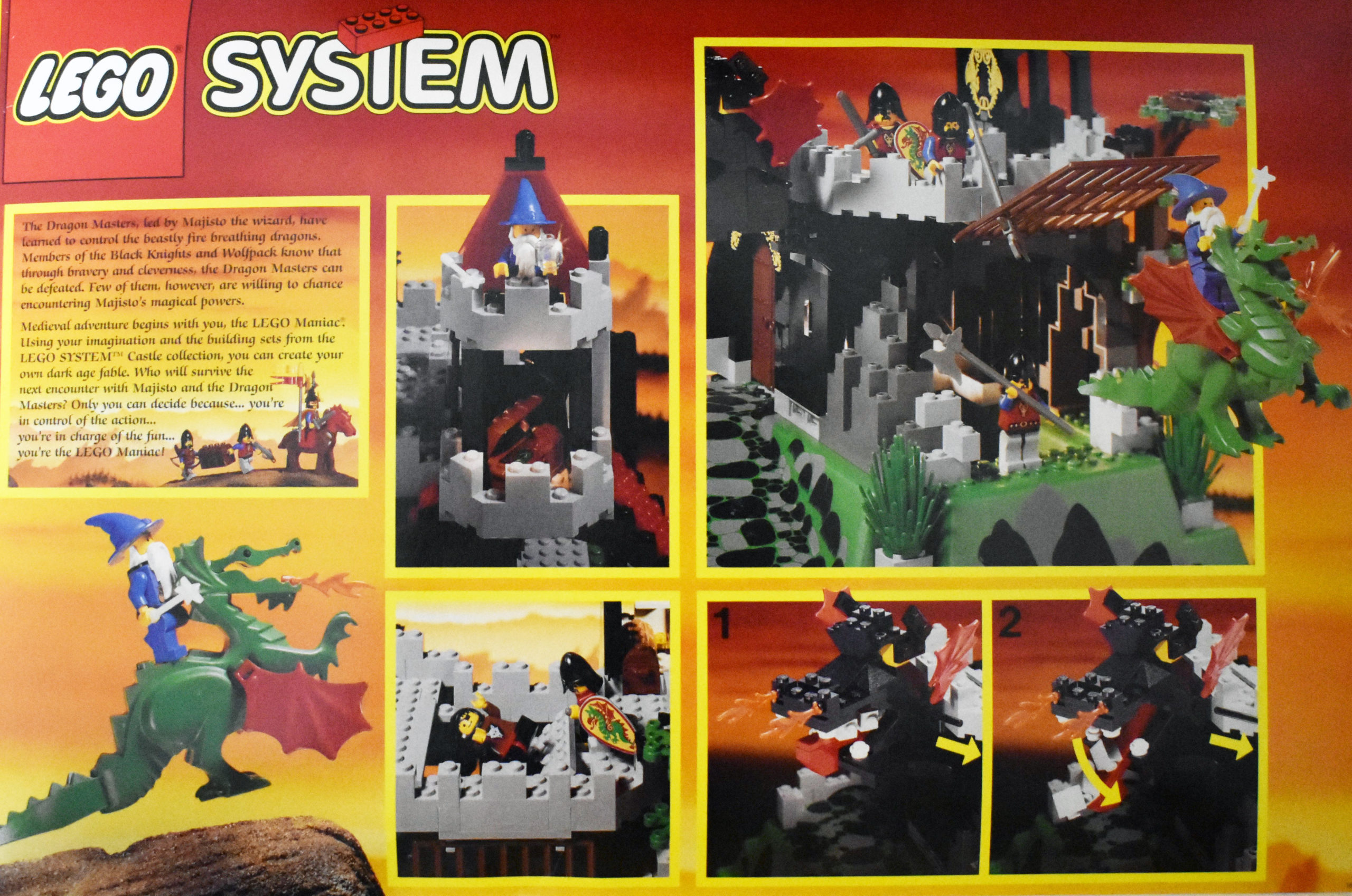 6082: Fire Breathing Fortress - Back of the Box Builds