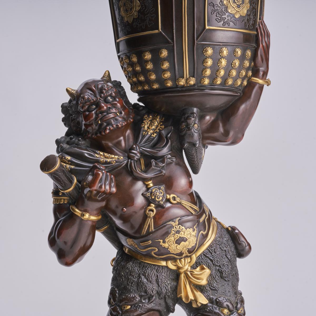Japanese 19th Century sculpture of an “Oni” signed Miyao | BADA
