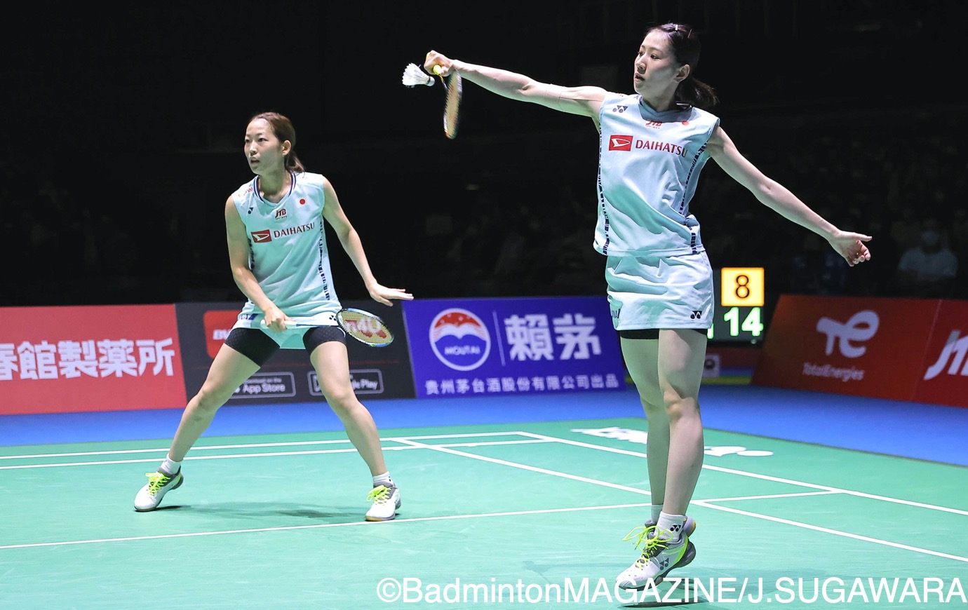 世界選手権2022】志田千陽＆松山奈未は韓国ペアに敗れ、メダル獲得は