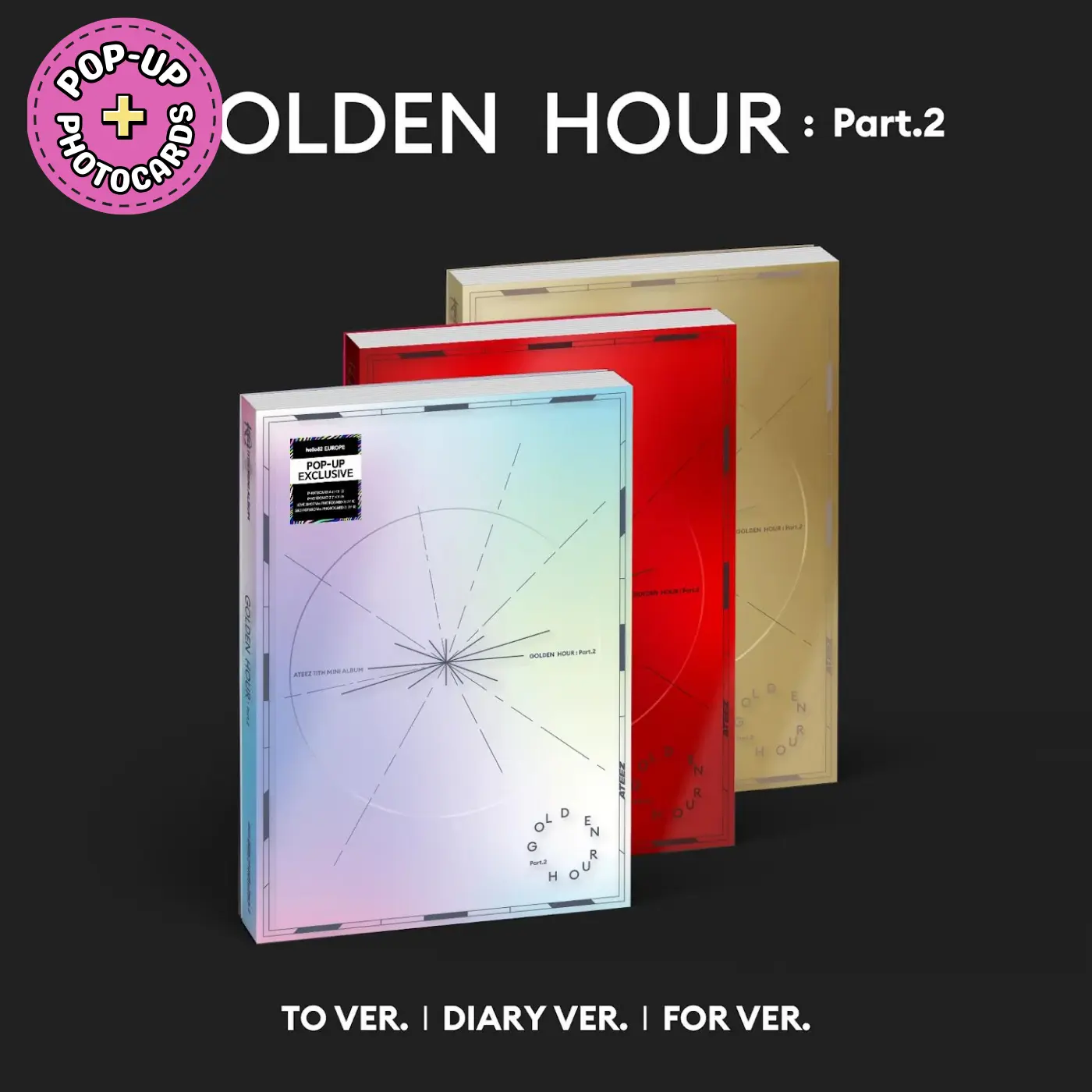 ATEEZ – GOLDEN HOUR : Part.2 [hello82 Europe Pop-up Exclusive