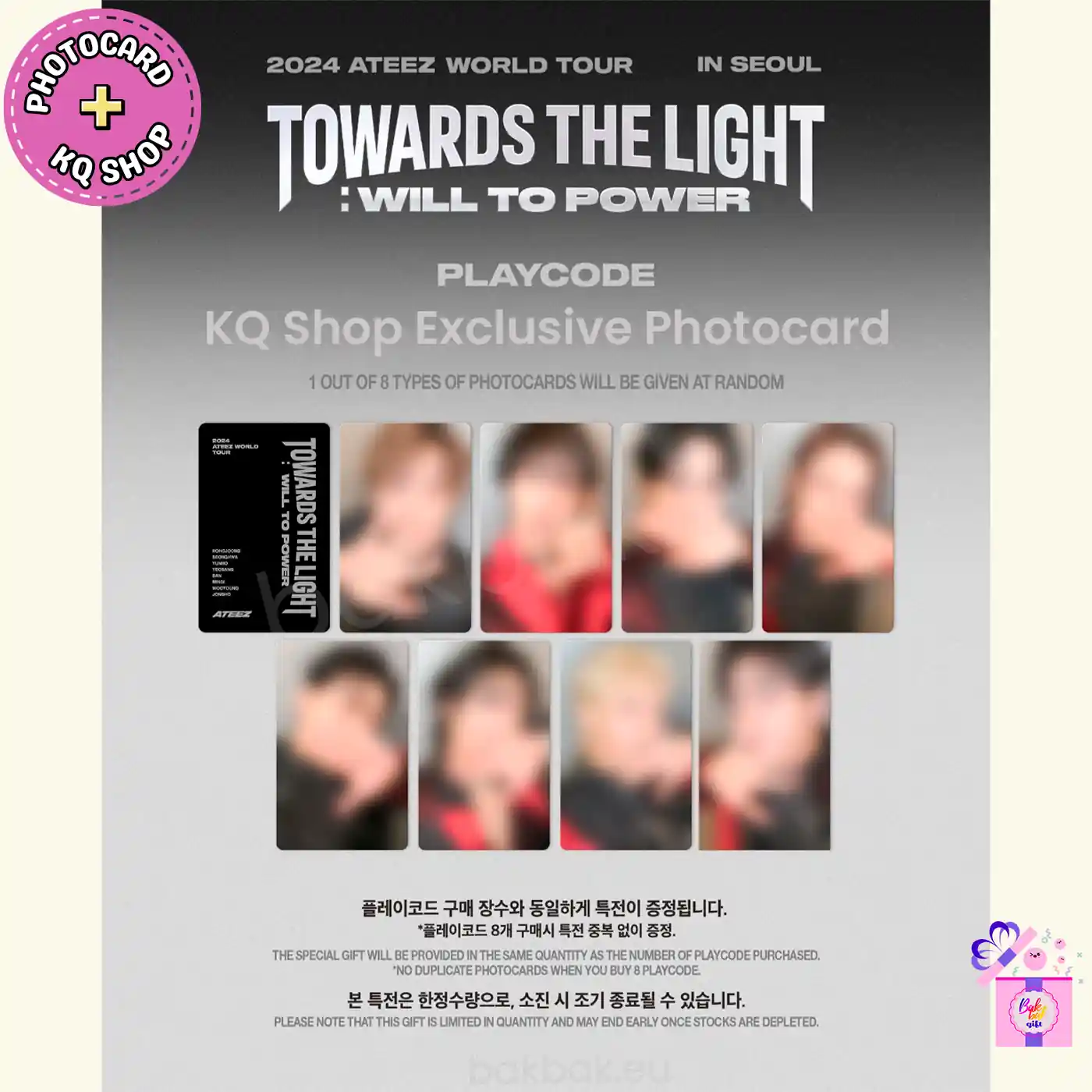 ATEEZ – TOWARDS THE LIGHT : WILL TO POWER IN SEOUL + Limited