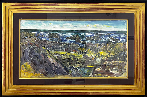 小林和作「海」 の買取実績｜東京都中央区 油絵・油彩画