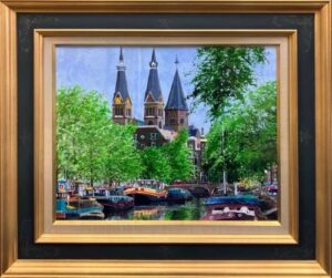 小田切訓「王宮のある運河」 の買取実績｜千葉県山武市 油絵・油彩画