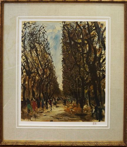 佐伯祐三「リュクサンブール公園」 の買取実績｜東京都世田谷区