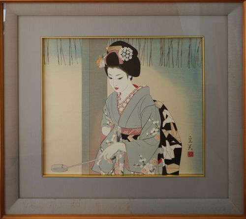 志村立美「初詣」の買取実績｜東京都小平市 美人画