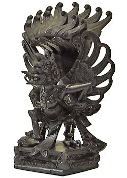 バリ島雑貨 木彫り ガルーダ（黒檀）