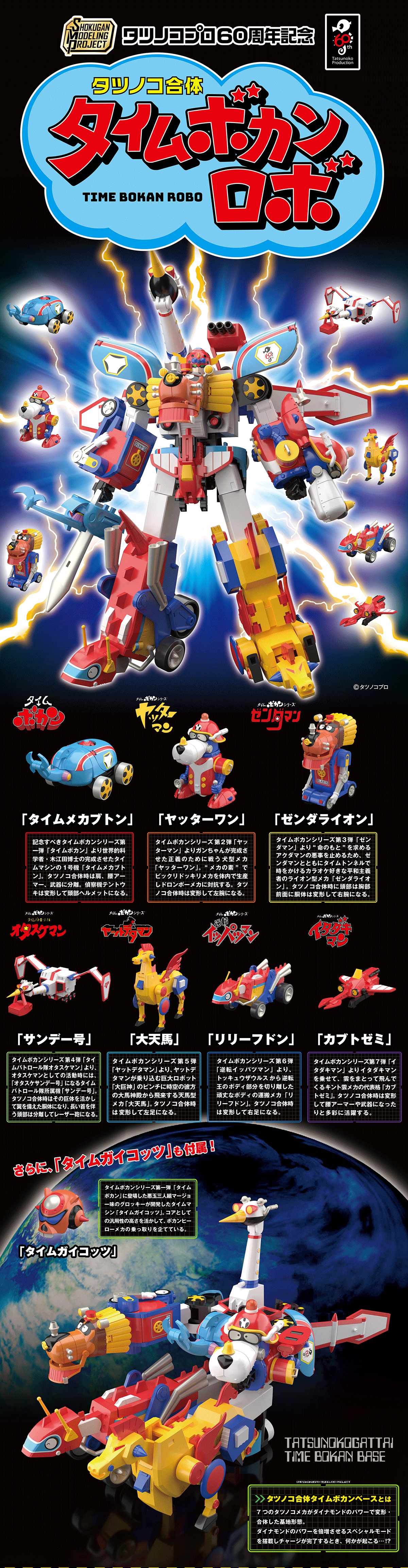 SMP [SHOKUGAN MODELING PROJECT]タツノコプロ60周年記念タツノコ合体