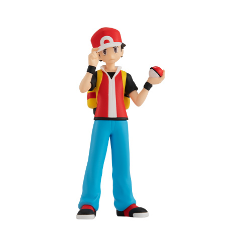 レッド(HGSSver.)｜ポケモンフィギュア図鑑｜ポケモンスケールワールド