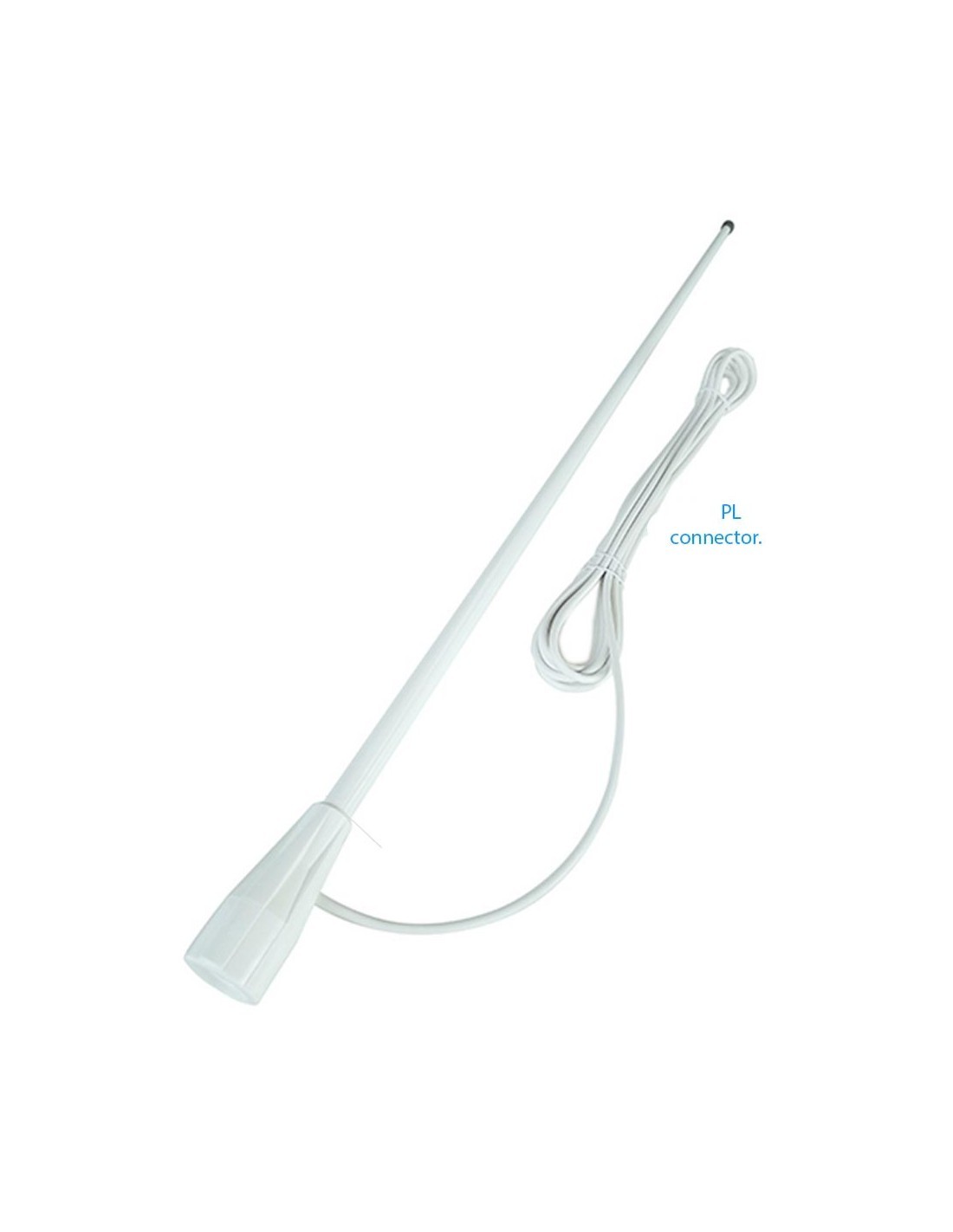 SHORT VHF Antenna - 156-163 MHz-PL connector free