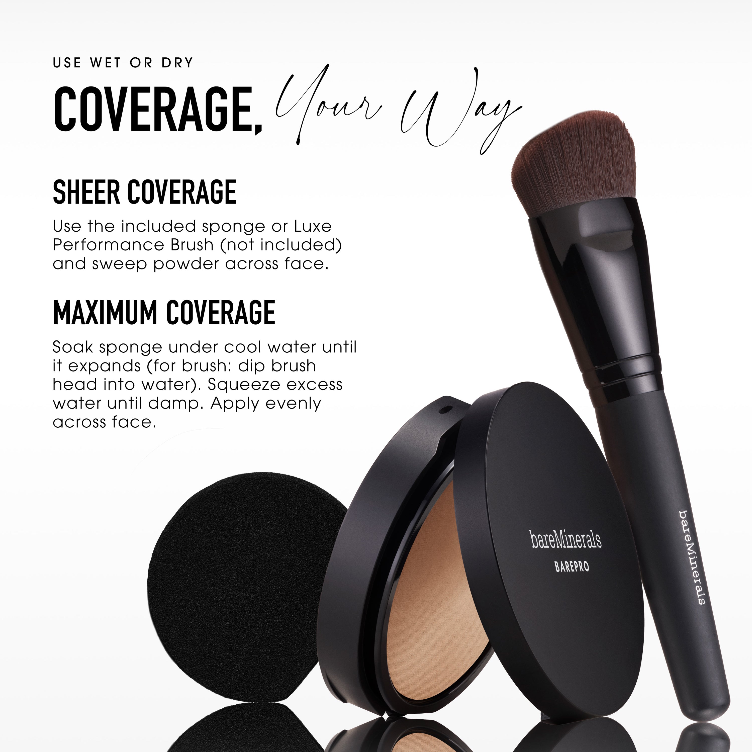 BAREPRO 24HR Powder Foundation - Full Coverage Foundation