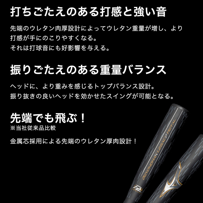 即日出荷 ミズノ 野球用 軟式 バット ビヨンドマックスレガシー メタル