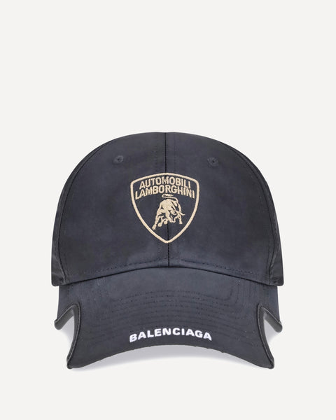 BALENCIAGA Lamborghini X Balenciaga Baseball Cap BLACK | Base Blu