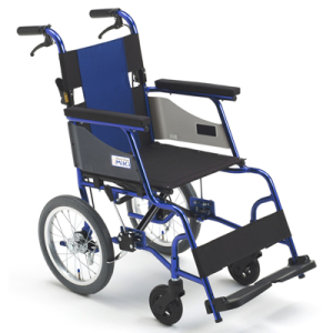 軽量車いす キャリカル 介助型 (青)｜BASE