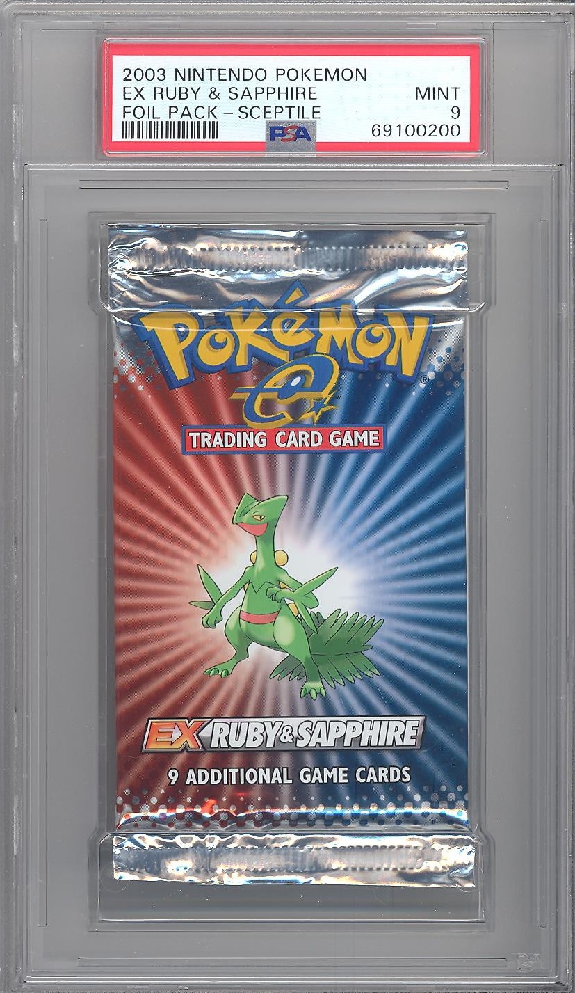 PSA 9 - Pokemon Cards - EX RUBY & SAPPHIRE - Booster Pack (9 cards