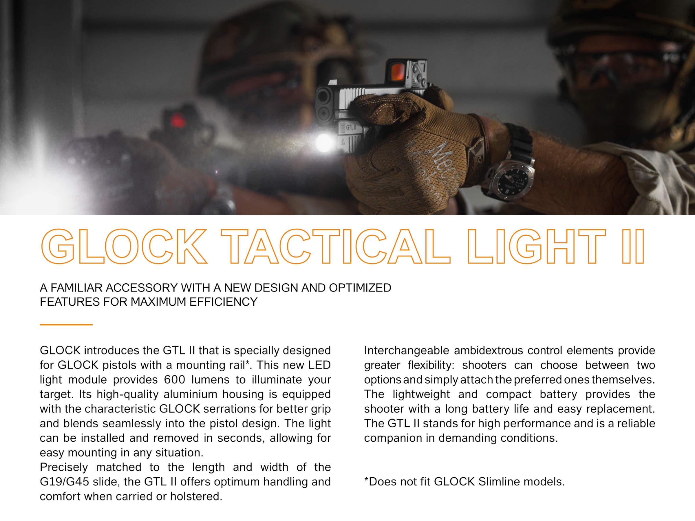 GLOCK GTL II タクティカルライト LEDライトモジュール ミリタリー用品
