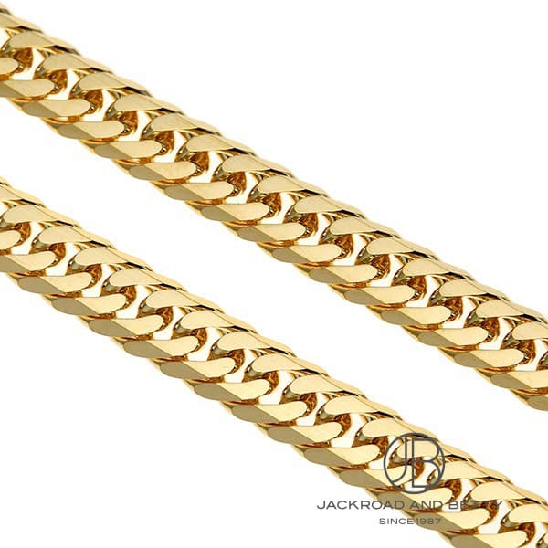 K18 6面 ダブル 33g 55cm ネックレス 造幣局刻印有り[] Kihei Gold