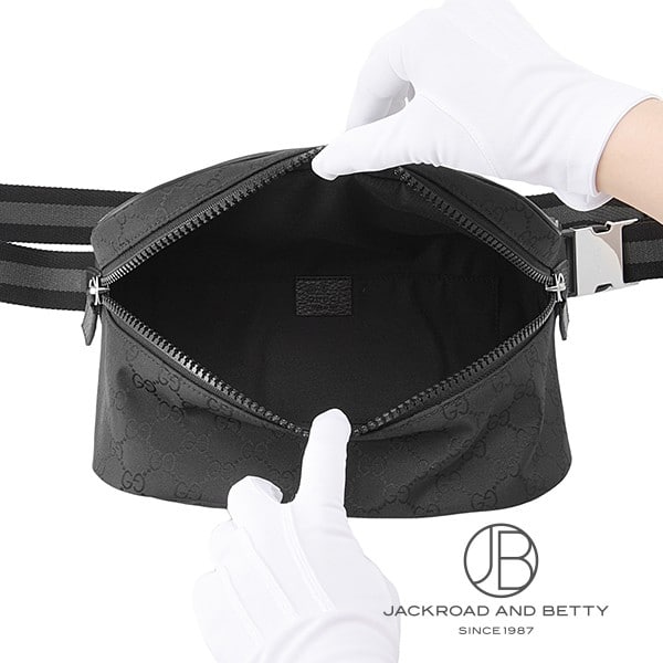 GG柄 ボディバック ウエストバック ブラック 黒[449182 G1XHN 8615] GG