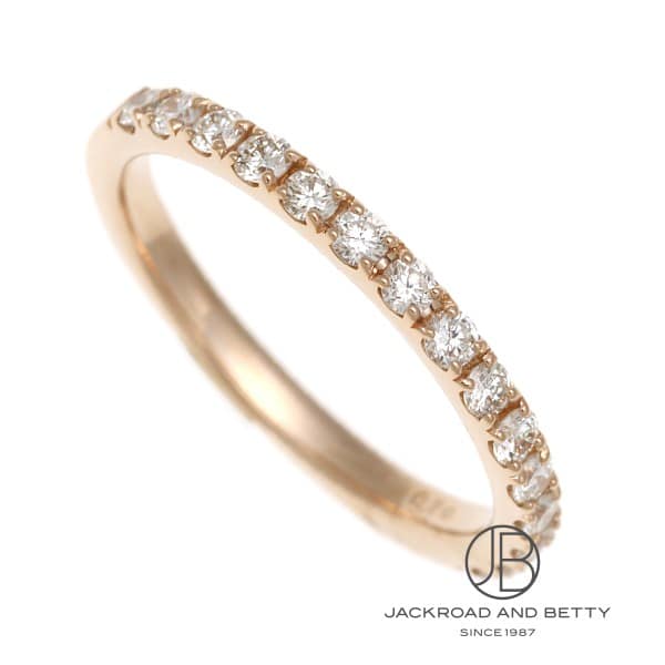 K18PG ハーフエタニティ ダイヤモンド ピンキーリング[] Half Eternity