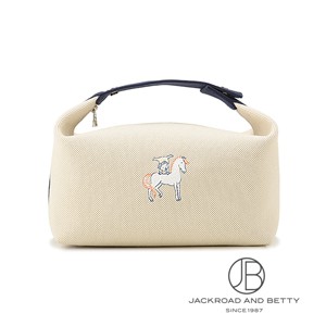 ブリッド ア ブラック GM カブリオル ヴァニティポーチ ブルー